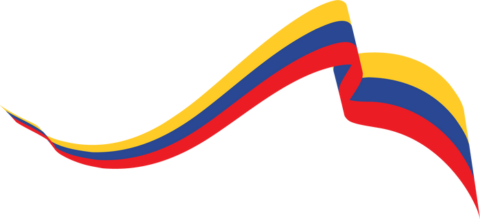 Colombia flag ribbon